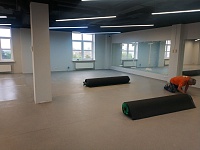 Монтаж татами с раскроем искусственной травы